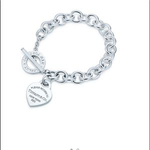 Tiffany’s Silver Heart Tag Toggle Bracelet